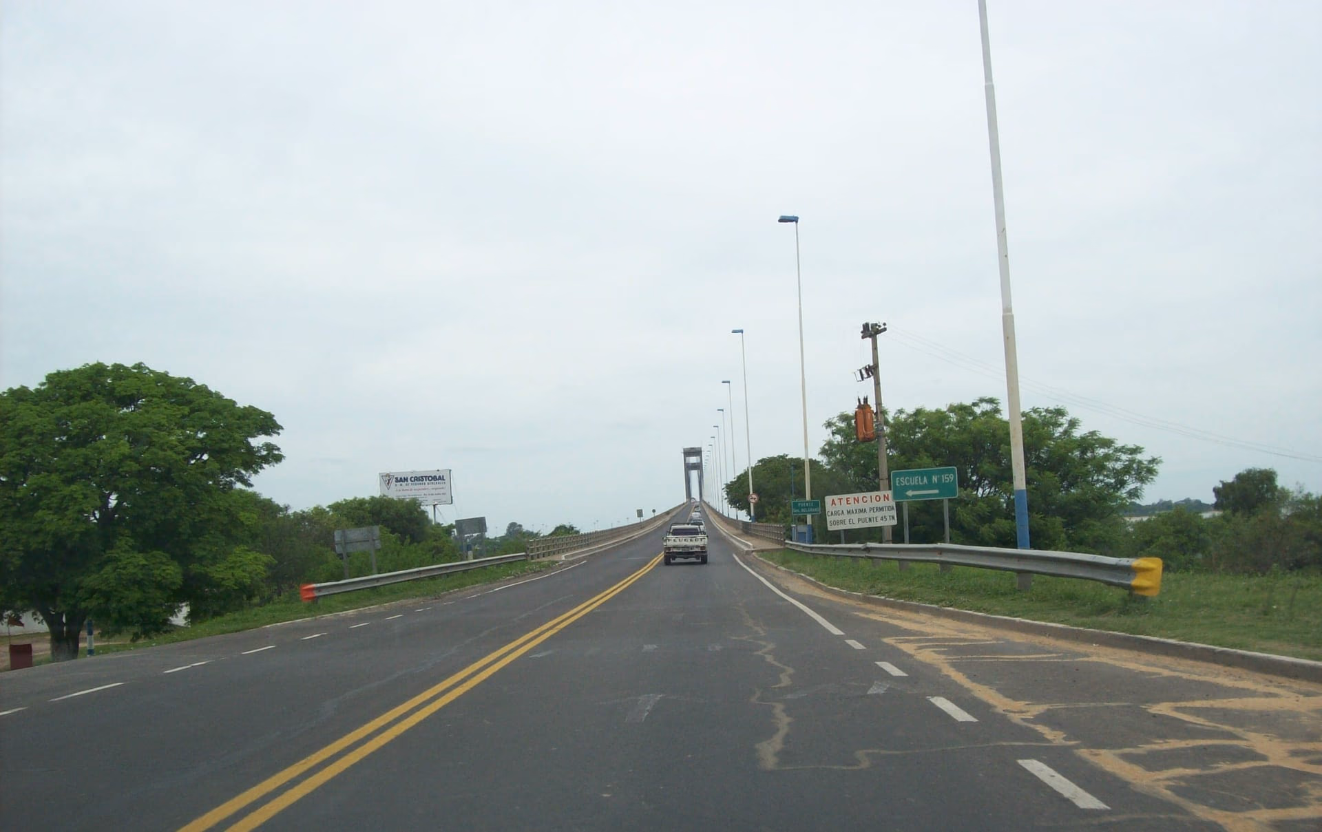 Vista del Puente General Belgrano desde la RN 16.